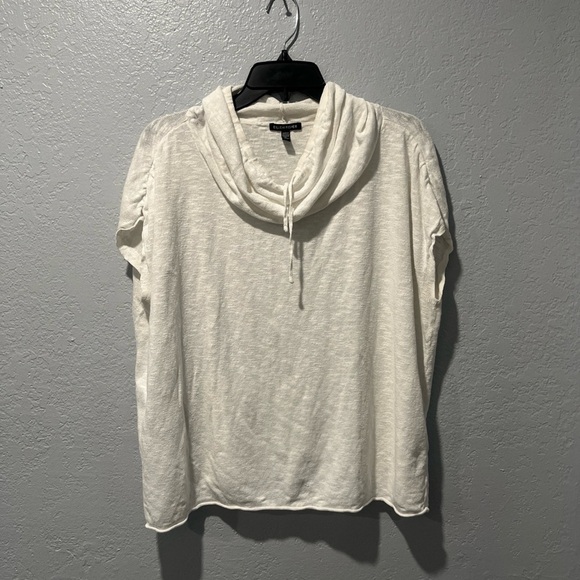 Eileen Fisher White Short Sleeve Light Sweater Women’s Size M - Picture 1 of 3